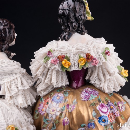 Императрица Евгения в Трианоне, кружевная, Volkstedt, Германия, сер. 20 в