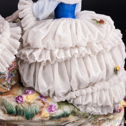 Императрица Евгения в Трианоне, кружевная, Volkstedt, Германия, сер. 20 в