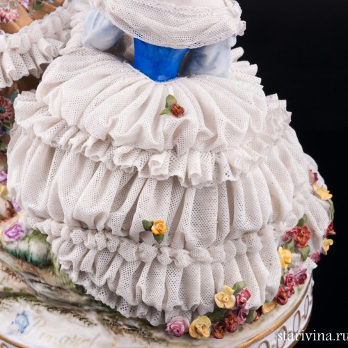 Императрица Евгения в Трианоне, кружевная, Volkstedt, Германия, сер. 20 в