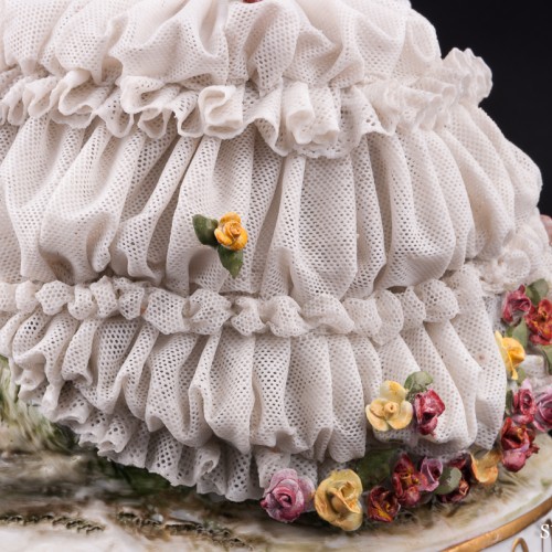 Императрица Евгения в Трианоне, кружевная, Volkstedt, Германия, сер. 20 в