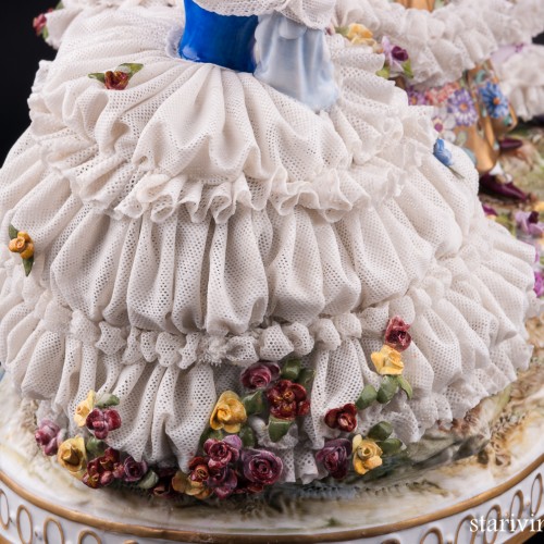 Императрица Евгения в Трианоне, кружевная, Volkstedt, Германия, сер. 20 в