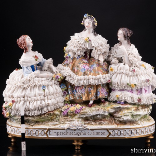 Императрица Евгения в Трианоне, кружевная, Volkstedt, Германия, сер. 20 в