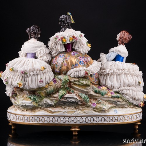 Императрица Евгения в Трианоне, кружевная, Volkstedt, Германия, сер. 20 в