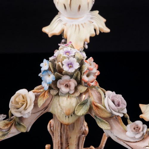 Канделябр Девушка и ангелочек, Volkstedt, Германия, кон. 19 в