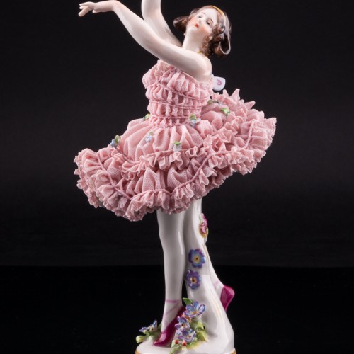 Балерина-бабочка, кружевная, Volkstedt, Германия, до 1935 г