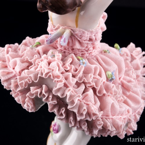 Балерина-бабочка, кружевная, Volkstedt, Германия, до 1935 г