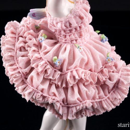 Балерина-бабочка, кружевная, Volkstedt, Германия, до 1935 г