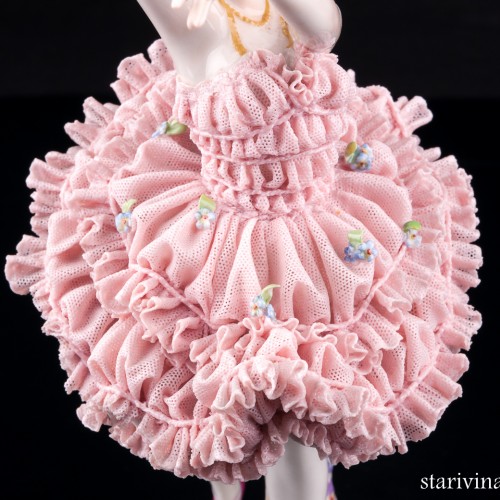 Балерина-бабочка, кружевная, Volkstedt, Германия, до 1935 г