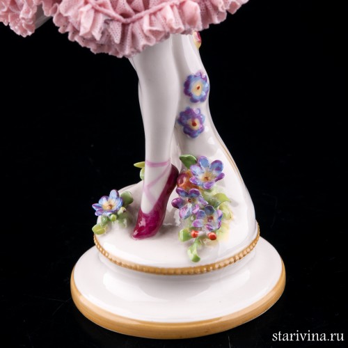 Балерина-бабочка, кружевная, Volkstedt, Германия, до 1935 г
