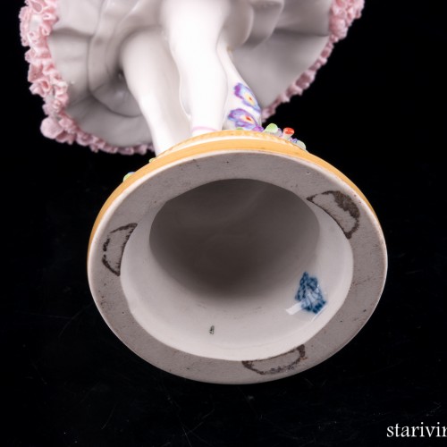 Балерина-бабочка, кружевная, Volkstedt, Германия, до 1935 г