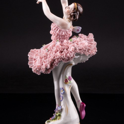 Балерина-бабочка, кружевная, Volkstedt, Германия, до 1935 г