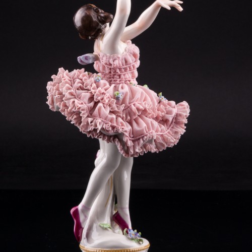 Балерина-бабочка, кружевная, Volkstedt, Германия, до 1935 г