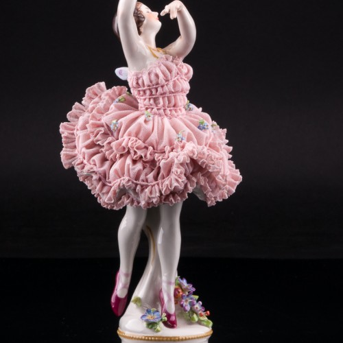 Балерина-бабочка, кружевная, Volkstedt, Германия, до 1935 г