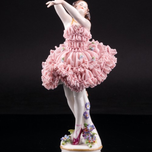 Балерина-бабочка, кружевная, Volkstedt, Германия, до 1935 г