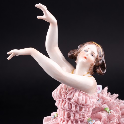 Балерина-бабочка, кружевная, Volkstedt, Германия, до 1935 г