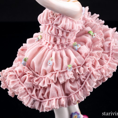 Балерина-бабочка, кружевная, Volkstedt, Германия, до 1935 г