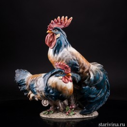 Петух и курица, Италия, сер. 20 в