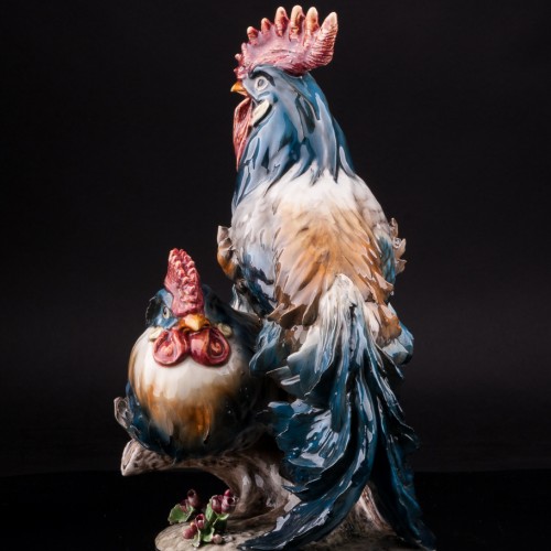 Петух и курица, Италия, сер. 20 в