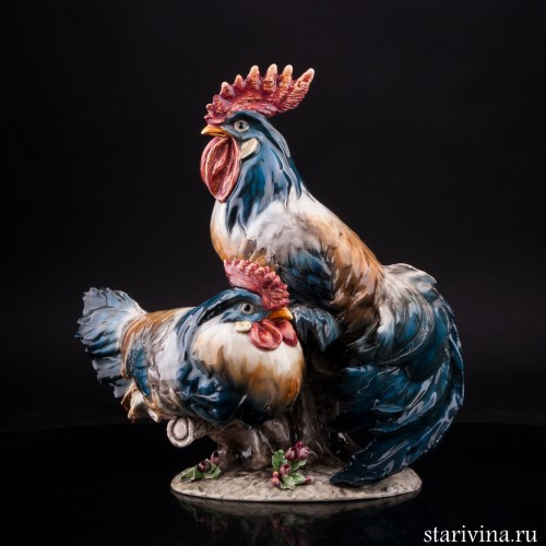 Петух и курица, Италия, сер. 20 в