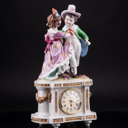 Фарфоровые часы Танцующие дети, Германия, 19 в