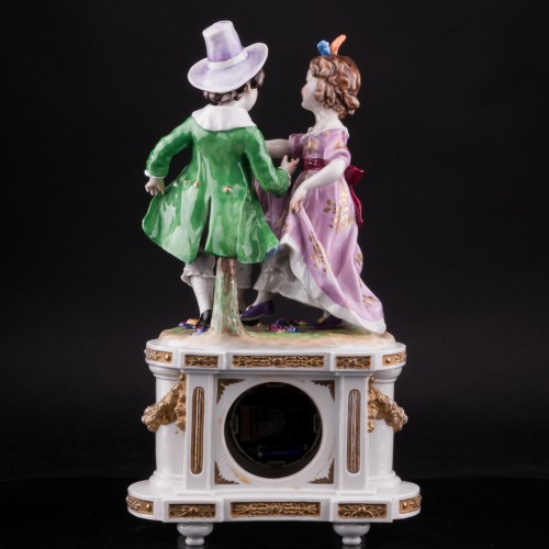 Фарфоровые часы Танцующие дети, Германия, 19 в