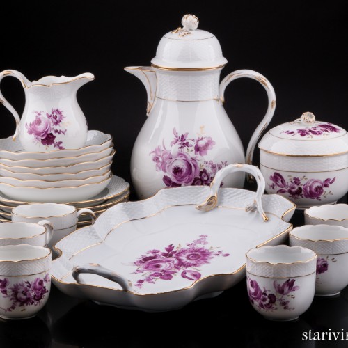 Кофейный сервиз на 6 персон, 22 предмета, Meissen, Германия, пер. пол. 20 в