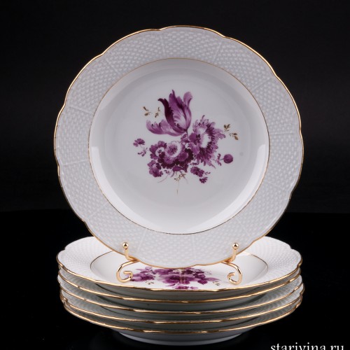 Кофейный сервиз на 6 персон, 22 предмета, Meissen, Германия, пер. пол. 20 в