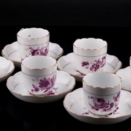 Кофейный сервиз на 6 персон, 22 предмета, Meissen, Германия, пер. пол. 20 в