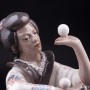Фигурка девушки Японка жонглирующая шарами, Dahl Jensen, Дания.