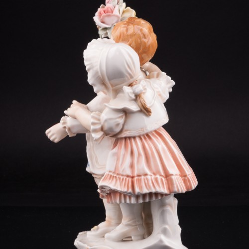 Дети с букетом цветов, Karl Ens, Германия, 1920-30 гг