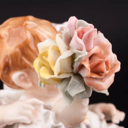 Дети с букетом цветов, Karl Ens, Германия, 1920-30 гг