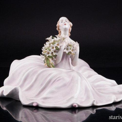 Девушка с лилиями, Von Schierholz, Германия, пер. пол. 20 в