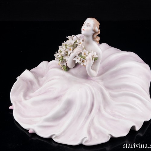 Девушка с лилиями, Von Schierholz, Германия, пер. пол. 20 в