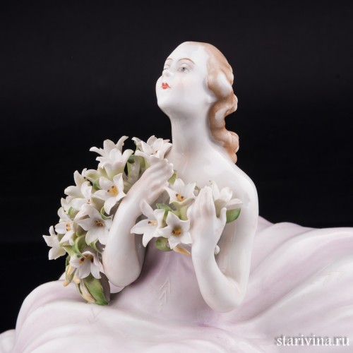 Девушка с лилиями, Von Schierholz, Германия, пер. пол. 20 в