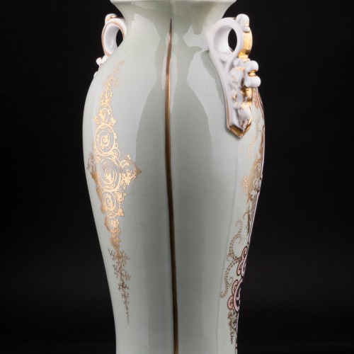 Фарфоровая Декоративная ваза с портретом девушки, Франция, 19 в.