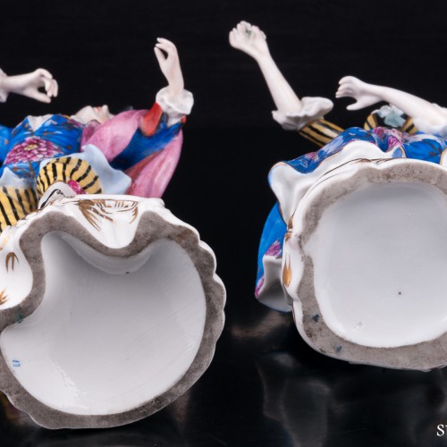 Пара в синих костюмах, Sitzendorf, Германия, нач. 20 в