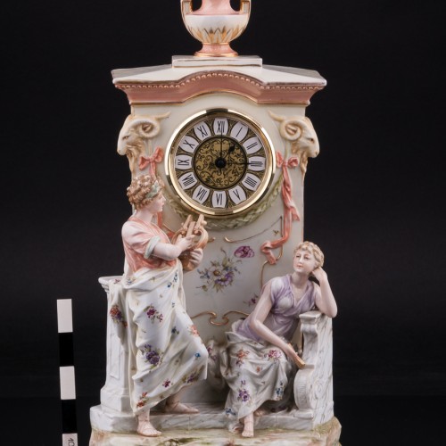Фарфоровые часы Орфей и Эвридика, Karl Ens, Германия, кон. 19 - нач. 20 вв