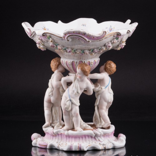 Ваза-фруктовница Три путти, Германия, 19 в