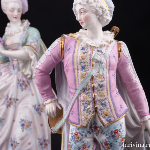 Пара на маскараде, Франция, 19 в