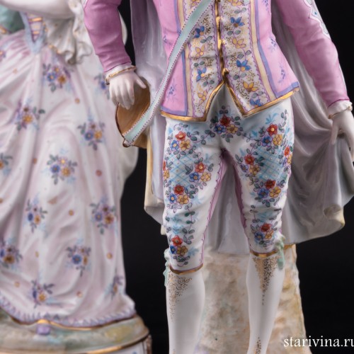 Пара на маскараде, Франция, 19 в