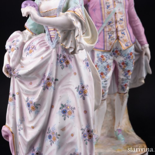 Пара на маскараде, Франция, 19 в