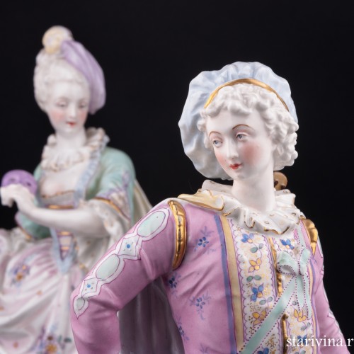 Пара на маскараде, Франция, 19 в