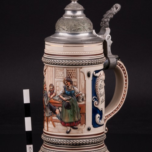 Пивная кружка В трактире 1/2 л, Marzi & Remy, Германия, нач. 20 в