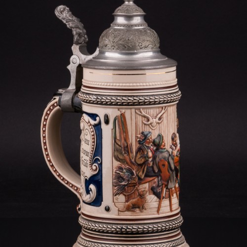 Пивная кружка В трактире 1/2 л, Marzi & Remy, Германия, нач. 20 в