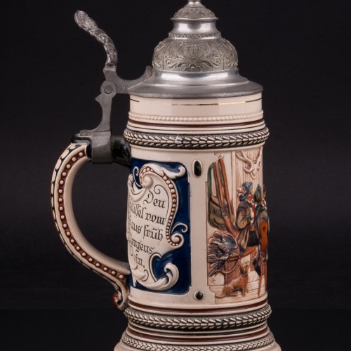 Пивная кружка В трактире 1/2 л, Marzi & Remy, Германия, нач. 20 в