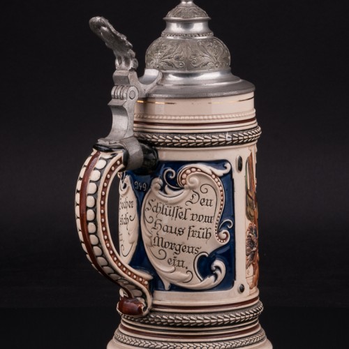 Пивная кружка В трактире 1/2 л, Marzi & Remy, Германия, нач. 20 в