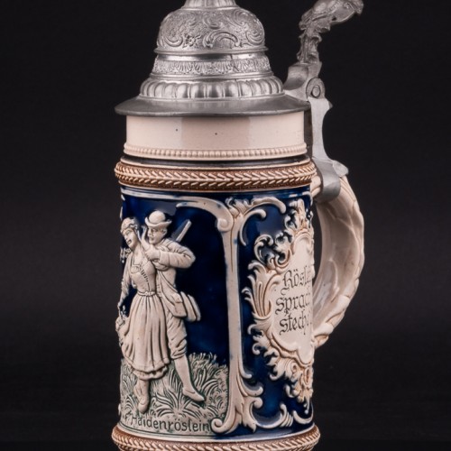 Пивная кружка Степная розочка, 0,5 л, Marzi & Remy, Германия, нач. 20 в