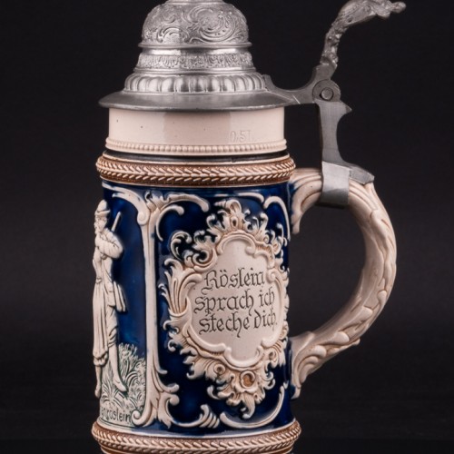 Пивная кружка Степная розочка, 0,5 л, Marzi & Remy, Германия, нач. 20 в