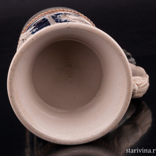 Пивная кружка Степная розочка, 0,5 л, Marzi & Remy, Германия, нач. 20 в