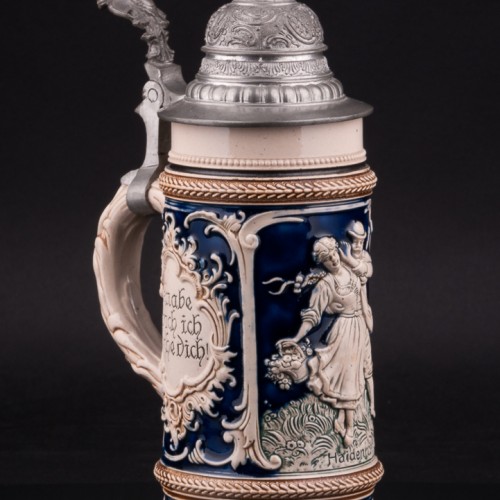 Пивная кружка Степная розочка, 0,5 л, Marzi & Remy, Германия, нач. 20 в